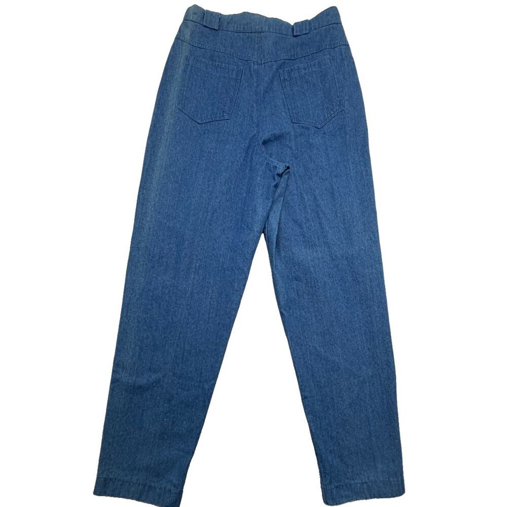 Vintage 90s On The Verge Naturally Texas Denim Pants 14 Pleated High Waist USA - Picture 7 of 9